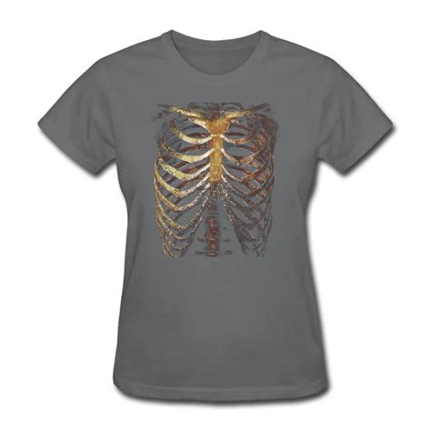 Women Rib Cage Funny Short Sleeve T Shirts Casual Navy In T Shirts From Womens Clothing On