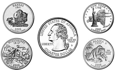 50 State Quarters Dc And Us Territories Coin Values