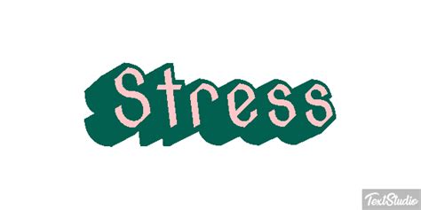 Stress Word Animated  Logo Designs