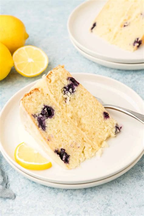 Lemon Berry Mascarpone Cake With Lemon Buttercream Frosting Blues