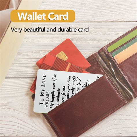 Birthday Anniversary Gift Fiance For Wallet Romantic Insert Card