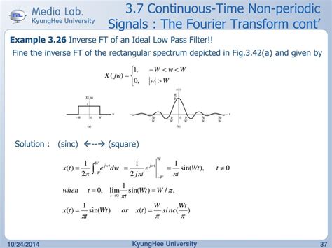 Ppt Signals And Systems Ch3 Fourier Transform Of Signals And Lti