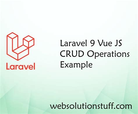 Laravel Vue Js Crud Operation Example