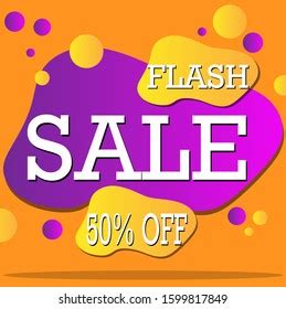 Modern Flash Sale Banner Business Poster Stock Vector Royalty Free