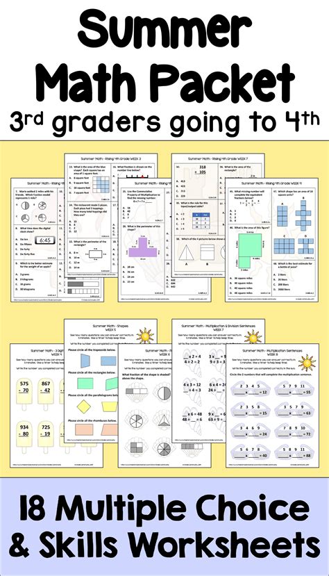 Math Packet For 2nd Grade