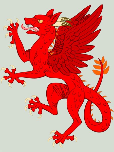 Red Dragon Rampant by RacieB on DeviantArt