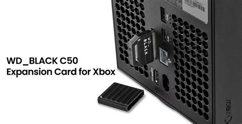 Western Digital Introduces Wdblack C50 Expansion Card For Xbox Wdblack C50 Expansion Card