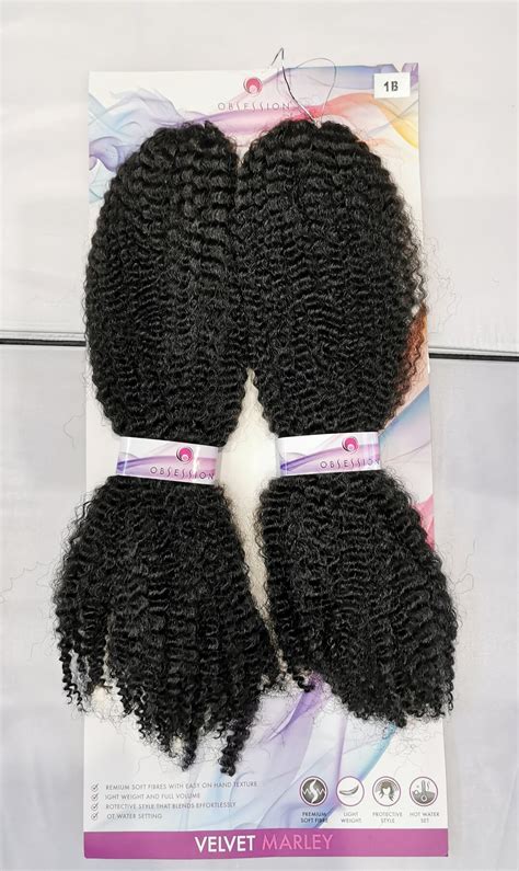 Extra Long Velvet Marley Afro Kinky Bulk Hair Easy On Hands Twist Braid Light Weigh Soft