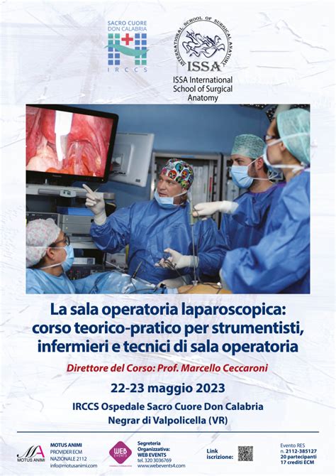 La Sala Operatoria Laparoscopica Corso Teorico Pratico Per