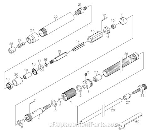 Chicago Pneumatic CP9104Q Pencil Grinder OEM Replacement Parts From eReplacementParts.com