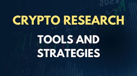 Crypto Research Tools And Strategies Youtube