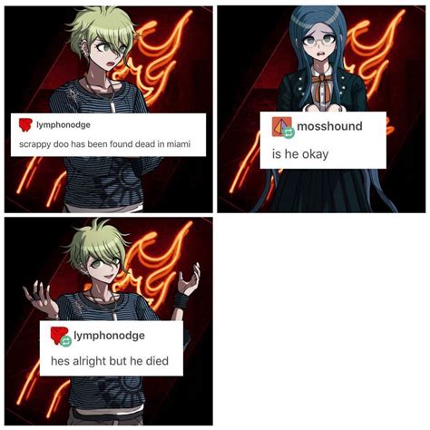 Pin By Loralie Lindsey On Danganronpa In 2023 Danganronpa Danganronpa Memes Scrappy Doo