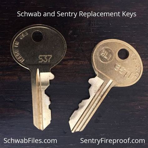 Standard Schwab And Sentry Replacement Keys Set Of Schwab Files