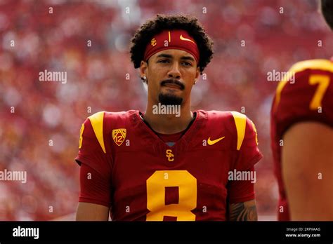 Usc Trojans Quarterback Malachi Nelson 8 During The Ncaa Football