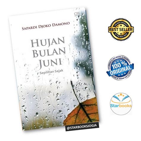 Original Kumpulan Puisi Hujan Bulan Juni Serpihan Sajak By Sapardi