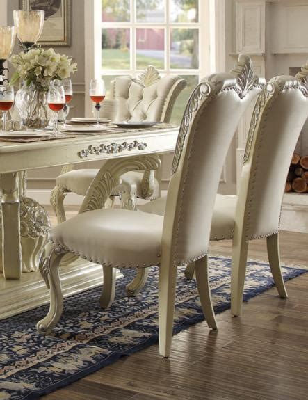 Homey Design Hd Antique Victorian White Dining Room Set Pcs Carved