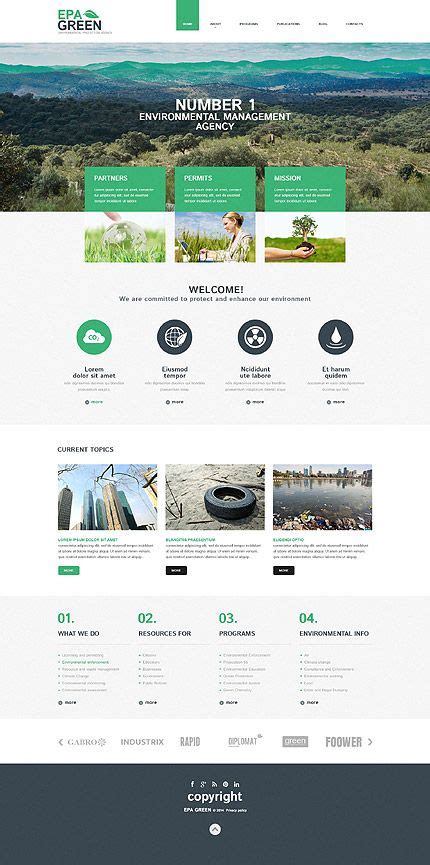 EpaGreen Nice Eco Colors Wordpress Template Themes Business