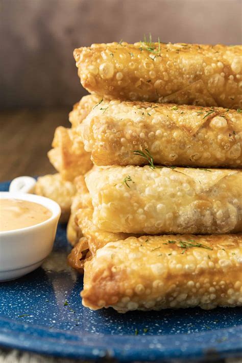 Reuben Egg Rolls And Thousand Island Dipping Sauce