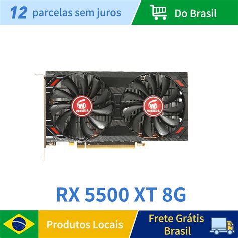 VEINEDA Gaming Placa Gr Fica Placa De V Deo RX5500XT 8G Frequ Ncia De