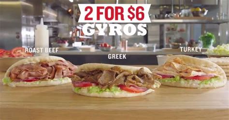 Two for $6 Gyros Deal is Back at Arby's