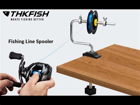 Thkfish Adjustable Stable Portable Fishing Line Spooler Youtube