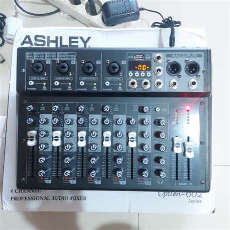 Jual Mixer ASHLEY OPTION 602 Original Bluetooth PC Soundcard Shopee