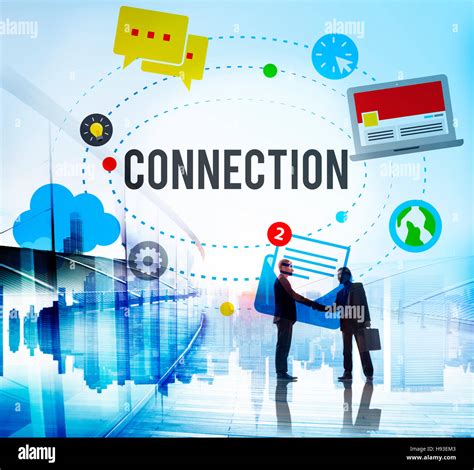 Connection Community Teamwork Technology Concept Stock Photo Alamy
