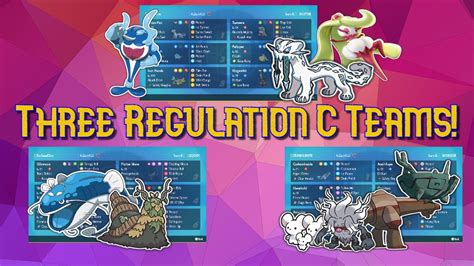 3 Teams To Get Started In Regulation C Pokémon Scarlet And Violet Vgc 2023 Regulation C Youtube