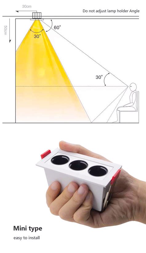 Huali Anti Glare Ip Ugr Recessed W W W W W Inch Retrofit