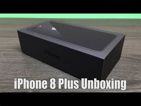 IPhone 8 Plus Space Grey Unboxing Setup YouTube