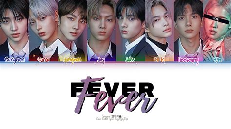 Karaoke Enhypen Fever Members Ver Color Coded Lyrics Eng Rom