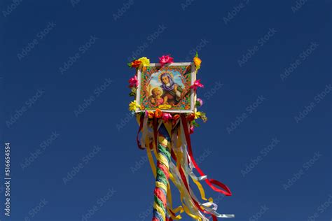 Mastro bandeira de São João ou Festas Juninas 素材庫相片 Adobe Stock