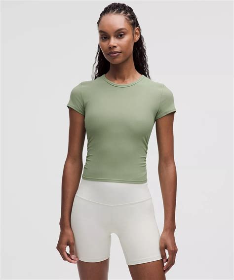 Lululemon + All It Takes Back-Twist Ribbed Short-Sleeve Shirt