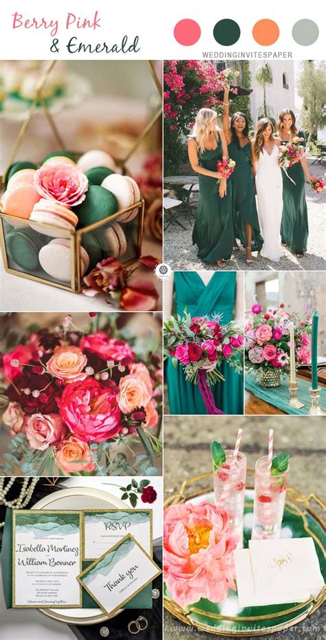 Top Bright And Fresh Spring Color Palettes Wedding Color Schemes