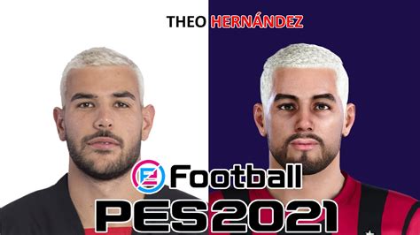 Theo Hern Ndez Pes Face Build Stats Youtube