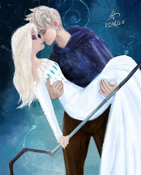 Jelsa Elsa And Jack Frost Fan Art Frozen 2 Rotg By Udoncheung