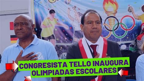 Inauguracion De Olimpiadas Escolares En I E H Roes De San