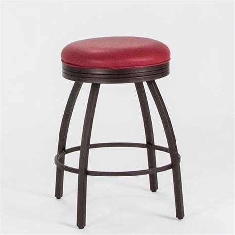 24 Inch Swivel Counter Stool Red Cramco Furniture Cart