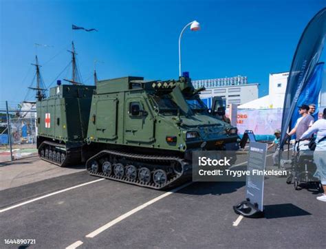 Swedish Bae Systems Land Systems Hägglunds Bvs10 Mkiib Allterrain Armoured Vehicle On Display