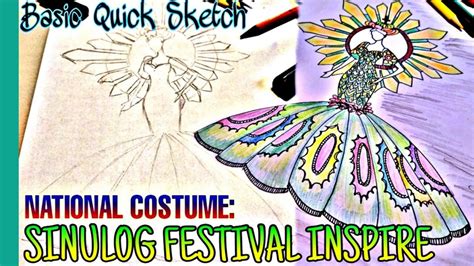 Festival Queen Costume Sketch