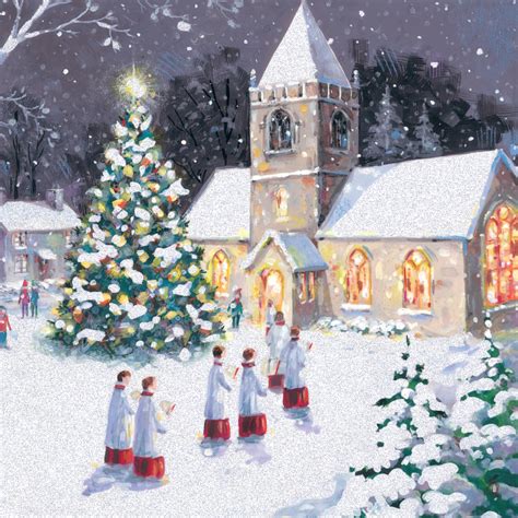 Pack of 5 Church Choir Traditional Christmas Cards Ling Design Festive Packs | eBay