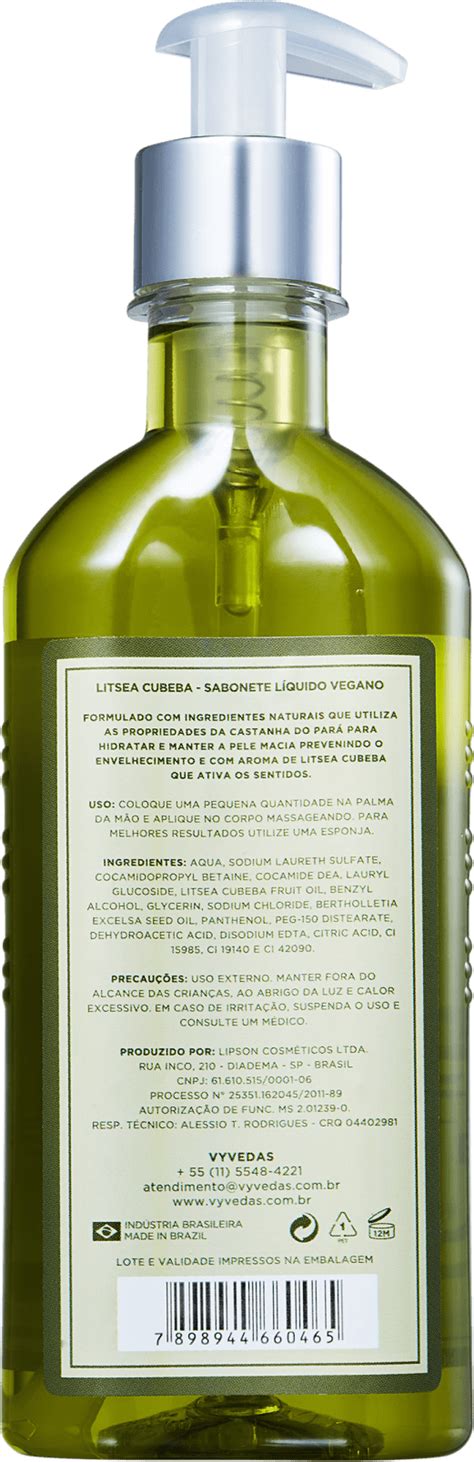 Sabonete Líquido Vyvedas Litsea Cubeba Beautybox