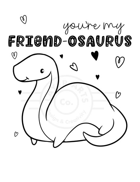 Dinosaur Valentine Printable