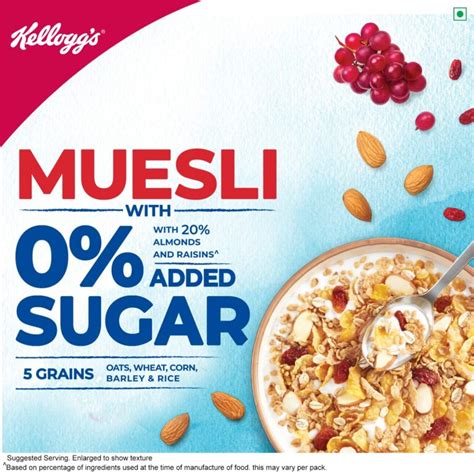 Kelloggs Muesli With 0 Added Sugar 500g GoRevizon