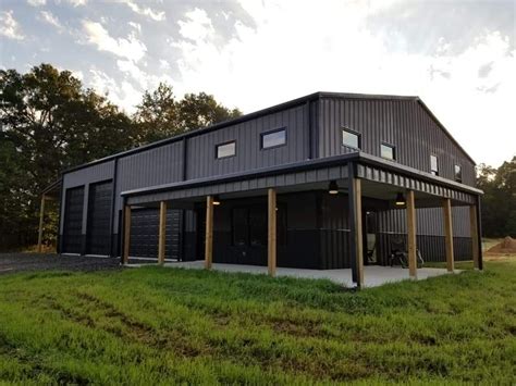 Pin on Metal Buildings | Barn style house plans, Metal building house ...