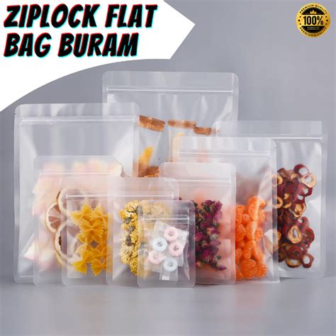 Jual Plastik Klip Buram Flat Pcs I Sachet Buram I Plastik Ziplock I