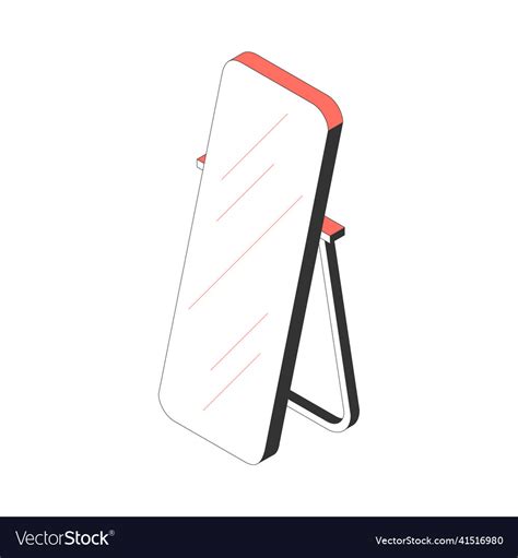 Mirror Isometric Icon Royalty Free Vector Image