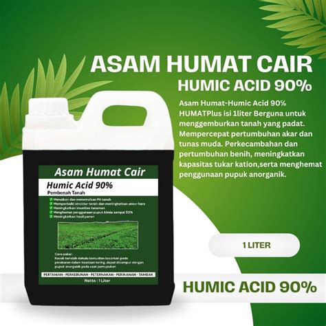 Jual Asam Humat Cair Humic Acid Pembenah Tanah Alami Shopee Indonesia