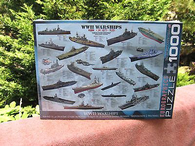 World War 2 Warships 1000 Piece Jigsaw Puzzle By Eurographics USA New