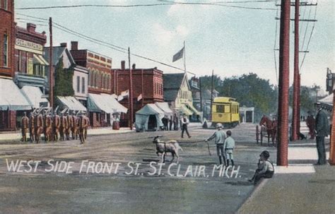 Se St Clair Mi C Great View Of Downtown On Front Stre Flickr